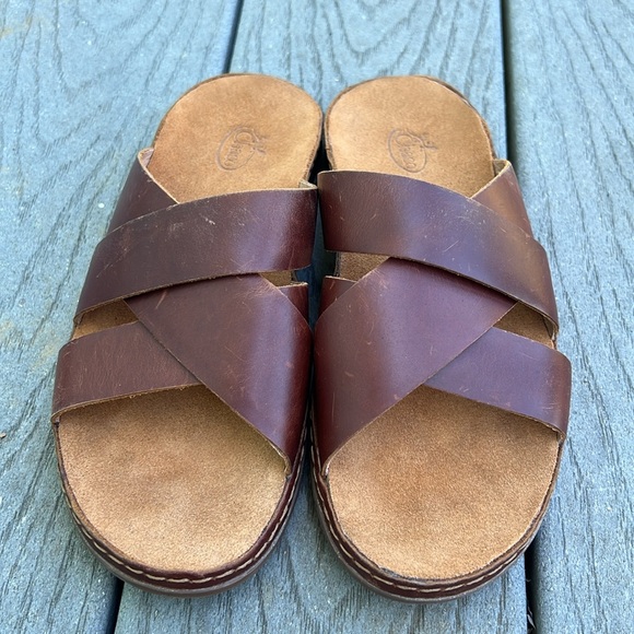 Chaco Wayfarer Slide Leather Sandal Toffee Size 6 - Picture 6 of 6
